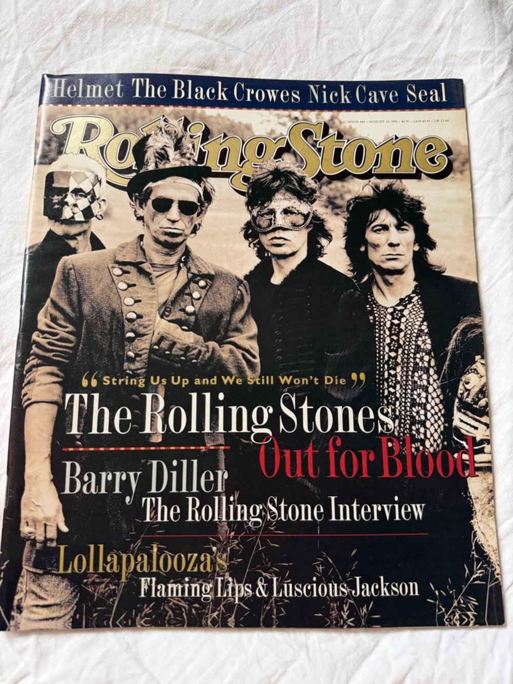 Rolling Stone Magazine Featuring The Rolling Stones - 1994